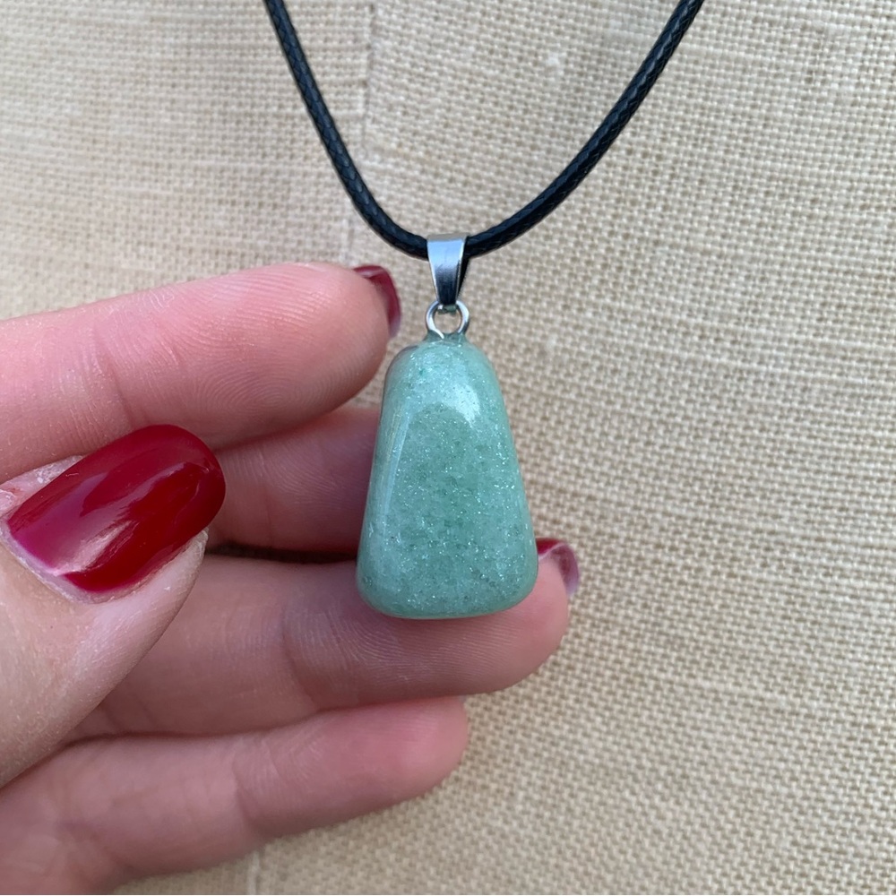 Handmade Genuine Stone Chunk Amulet Necklace - Picture 11 of 15